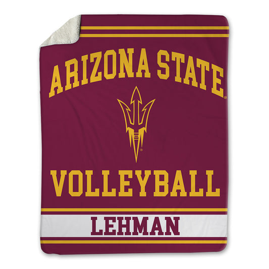 Arizona State - NCAA Women's Volleyball : Paige Lehman - Blanket-0