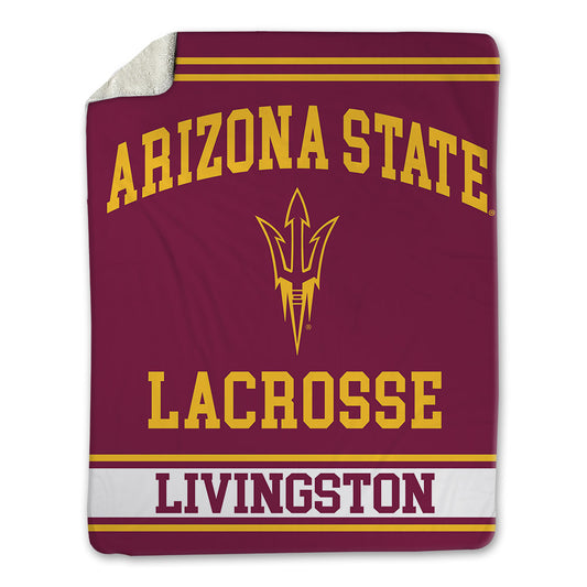 Arizona State - NCAA Women's Lacrosse : Morgan Livingston - Blanket-0