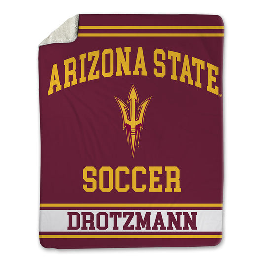 Arizona State - NCAA Women's Soccer : Natalie Drotzmann - Blanket-0
