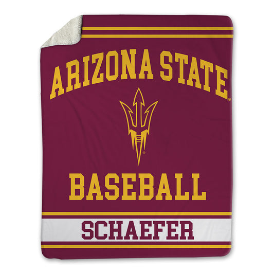 Arizona State - NCAA Baseball : Derek Schaefer - Blanket-0