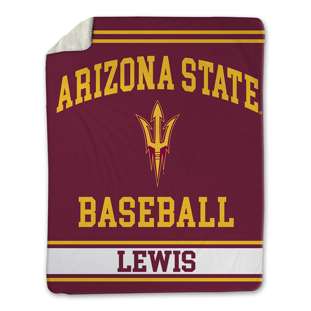 Arizona State - NCAA Baseball : Brenden Lewis - Blanket-0