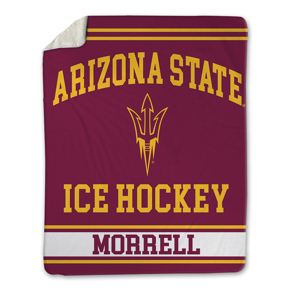 Arizona State - NCAA Men's Ice Hockey : Logan Morrell - Blanket-0