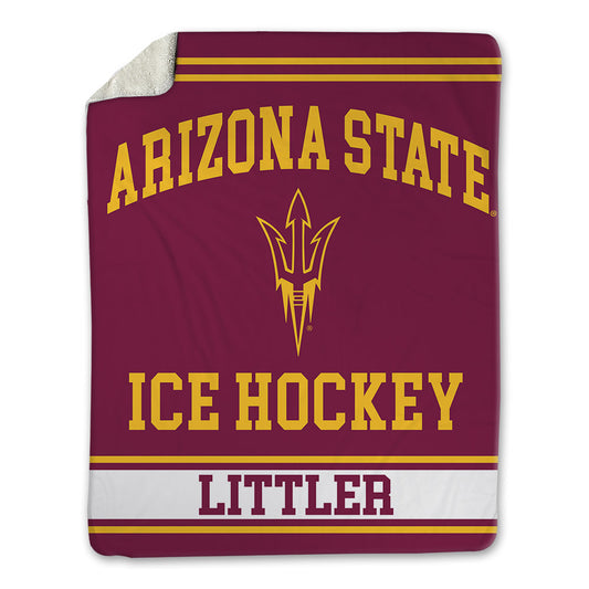 Arizona State - NCAA Men's Ice Hockey : Cade Littler - Blanket-0