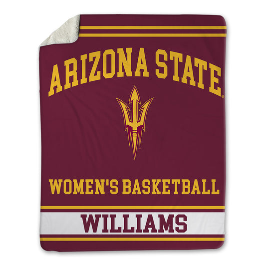 Arizona State - NCAA Women's Basketball : Amaya Williams - Blanket-0