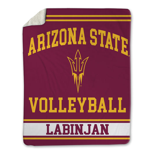 Arizona State - NCAA Women's Volleyball : Ziva Labinjan - Blanket-0