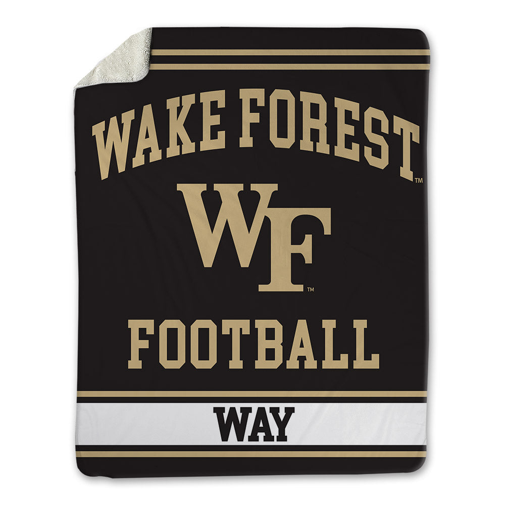 Wake Forest - NCAA Football : Will Way - Blanket-0