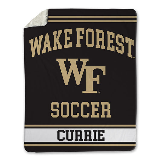 Wake Forest - NCAA Men's Soccer : Lorenze Currie - Blanket-0