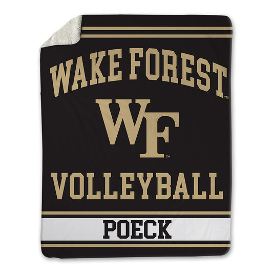 Wake Forest - NCAA Women's Volleyball : Sadie Poeck - Blanket-0