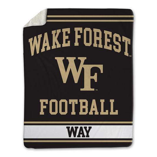 Wake Forest - NCAA Football : Will Way - Blanket-0
