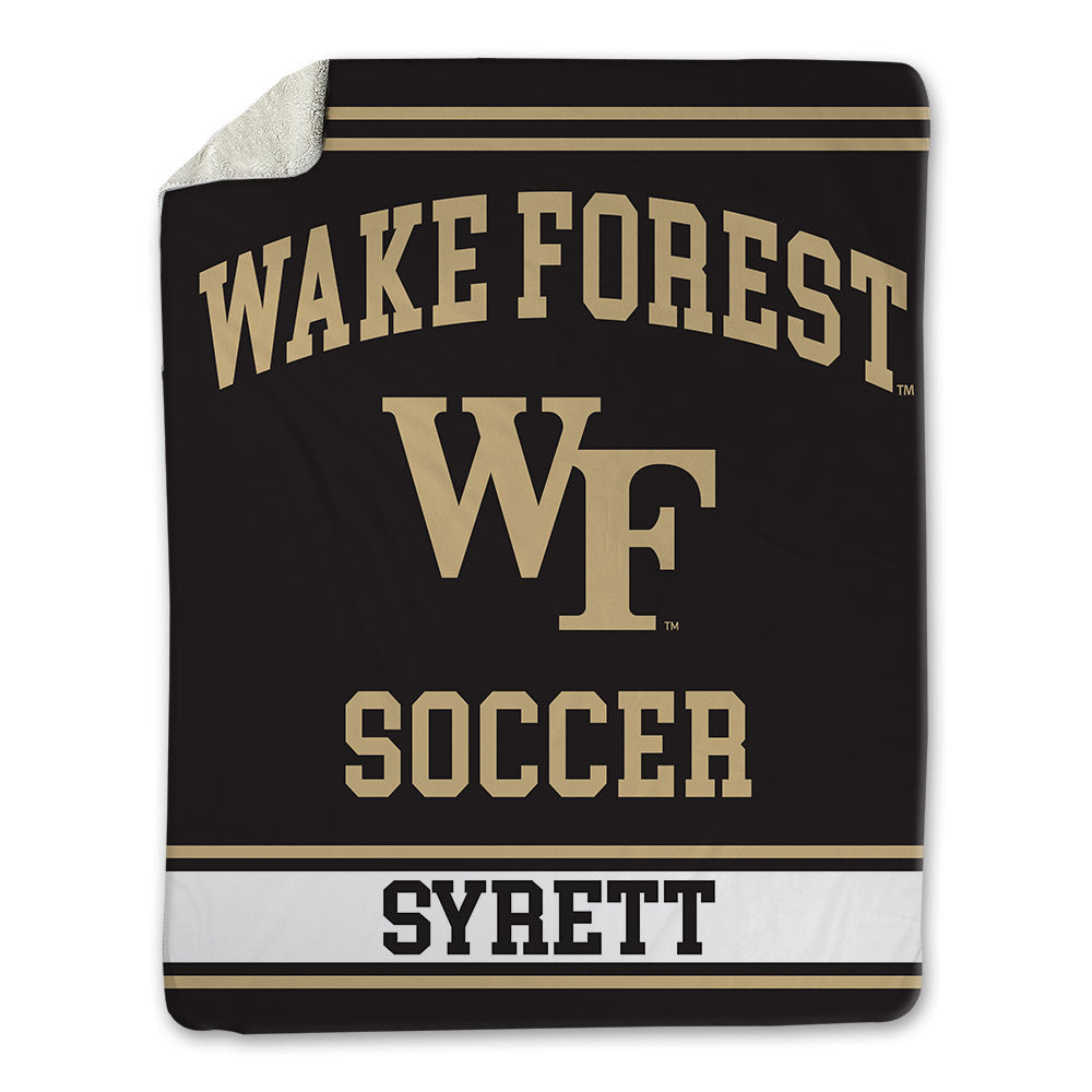 Wake Forest - NCAA Men's Soccer : Quinn Syrett - Blanket-0