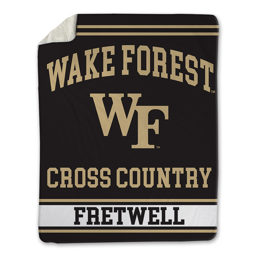 Wake Forest - NCAA Men's Cross Country : Bear Fretwell - Blanket-0