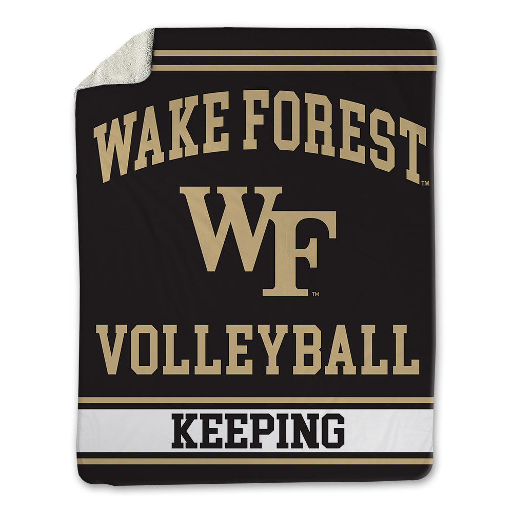 Wake Forest - NCAA Women's Volleyball : Emma Keeping - Blanket-0