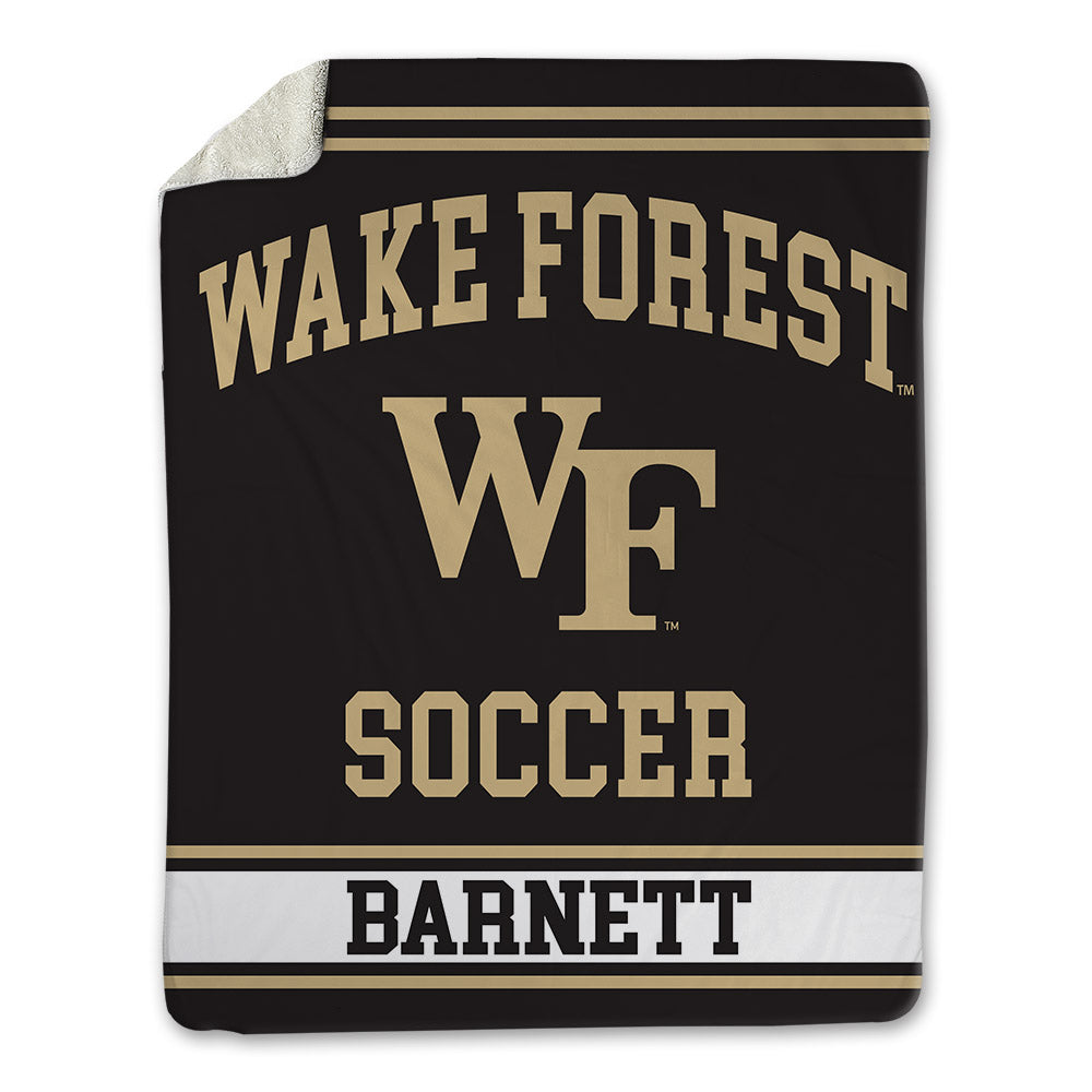 Wake Forest - NCAA Men's Soccer : Owen Barnett - Blanket-0