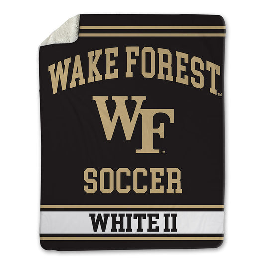 Wake Forest - NCAA Men's Soccer : Jeffrey White II - Blanket-0