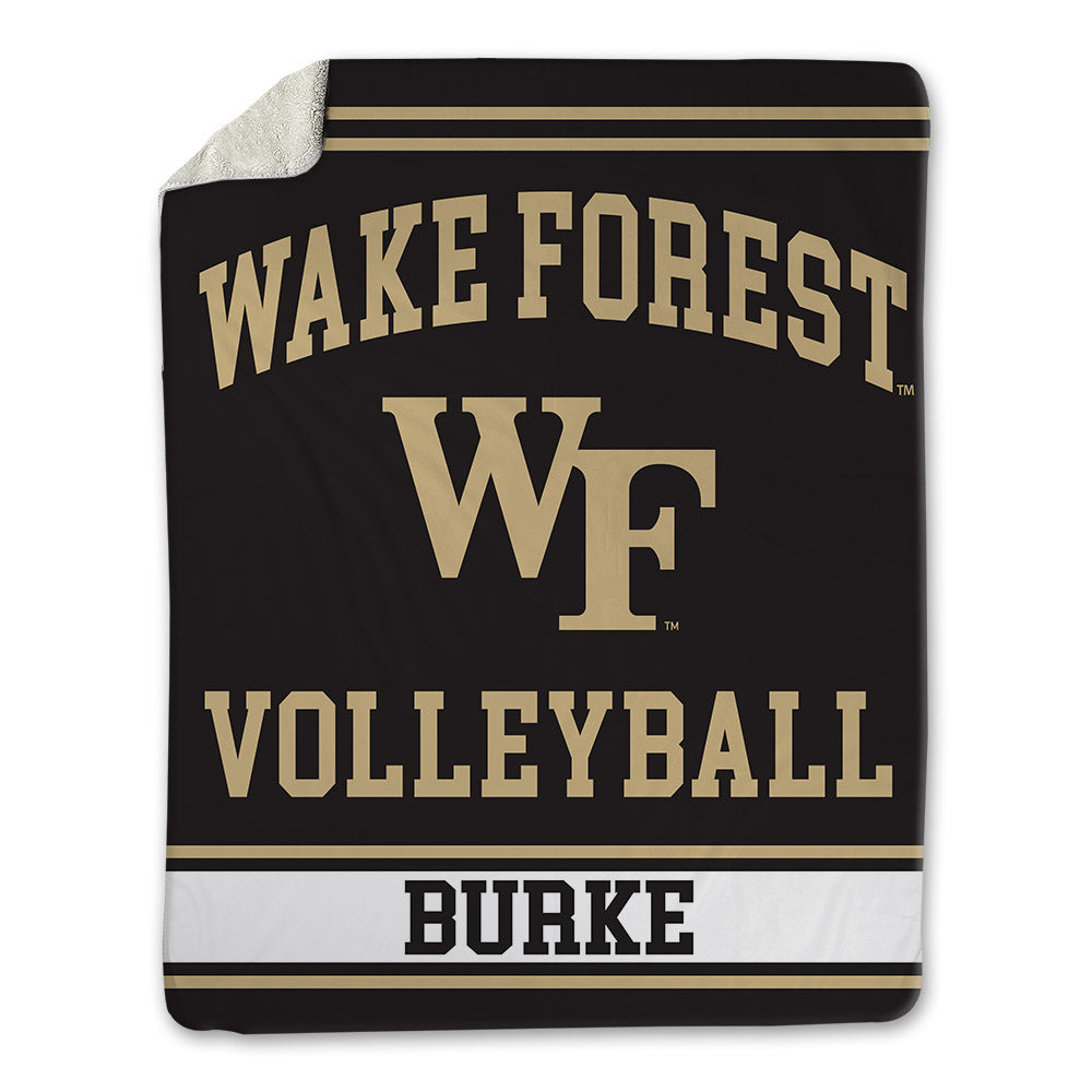 Wake Forest - NCAA Women's Volleyball : Catherine Burke - Blanket-0