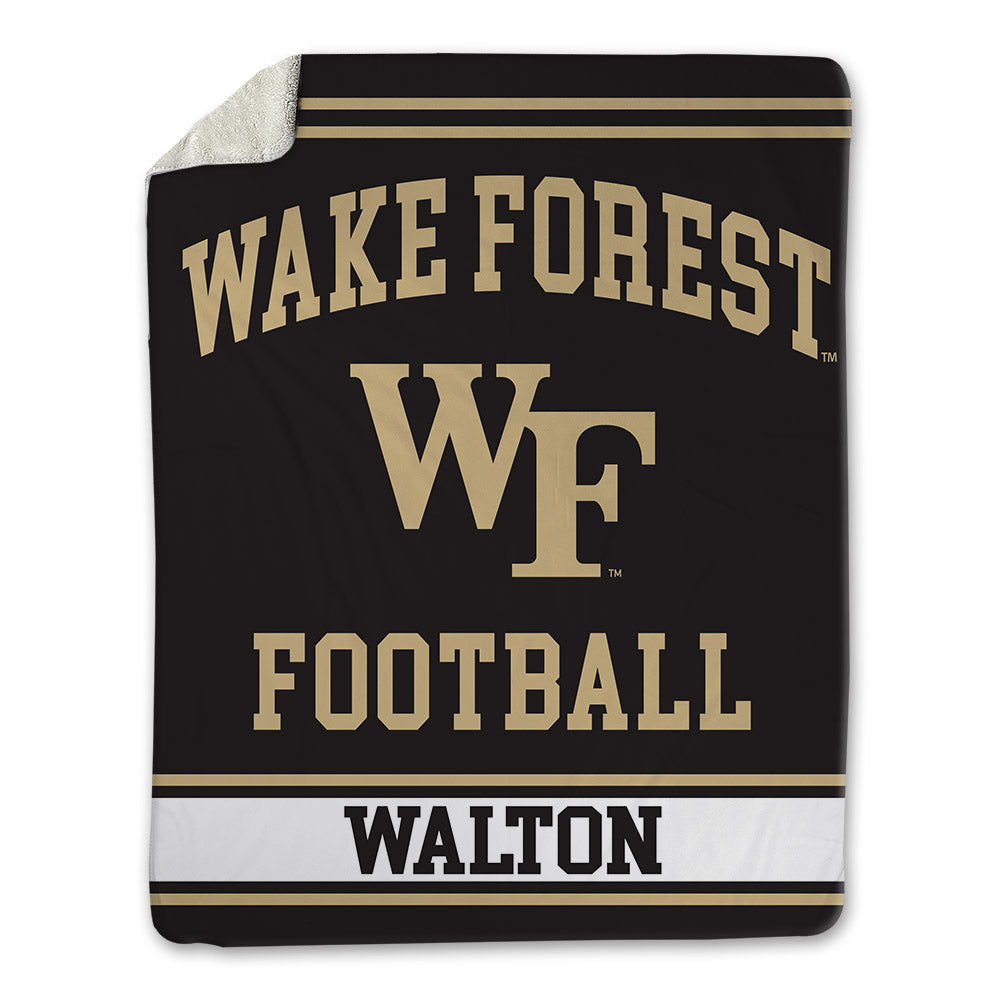 Wake Forest - NCAA Football : Tyler Walton - Blanket-0