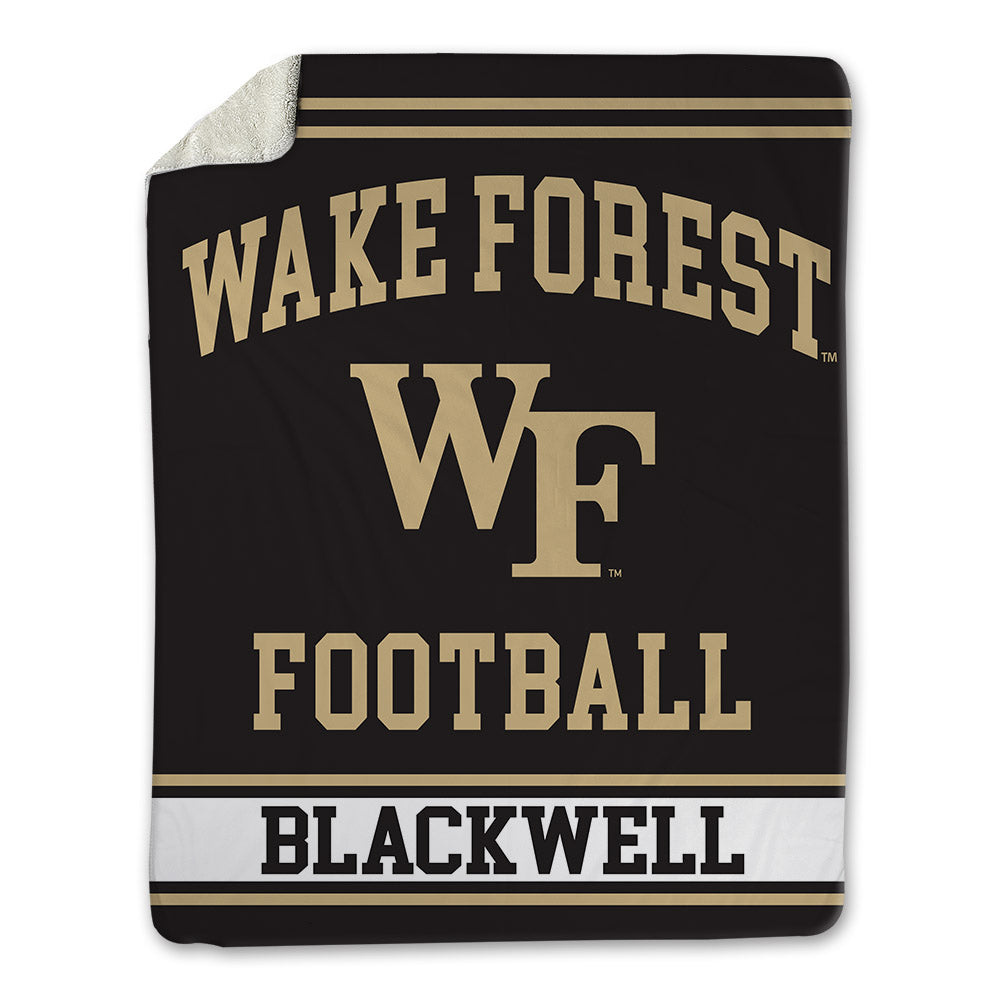 Wake Forest - NCAA Football : Jerron Blackwell - Blanket-0