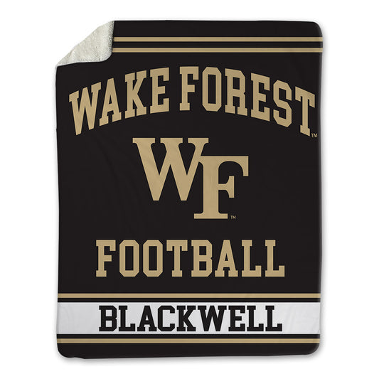Wake Forest - NCAA Football : Jerron Blackwell - Blanket-0