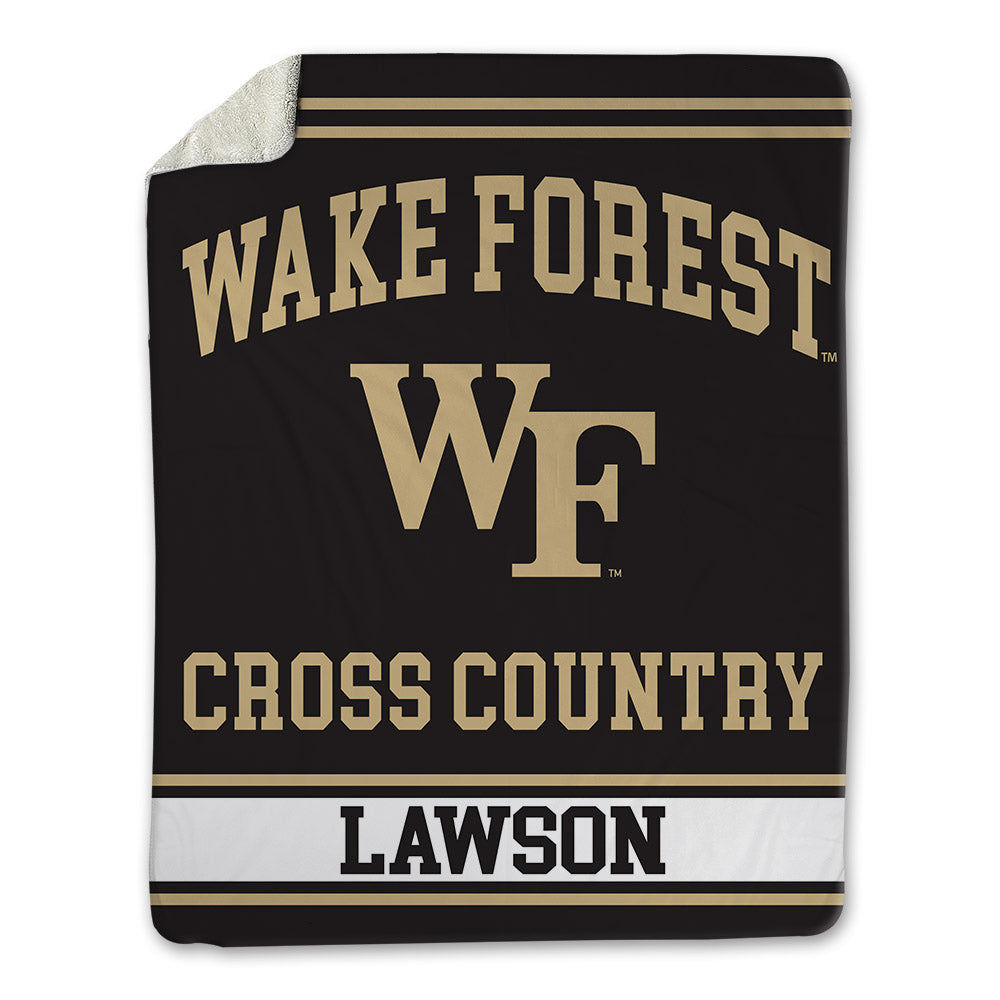 Wake Forest - NCAA Men's Cross Country : George Lawson - Blanket-0