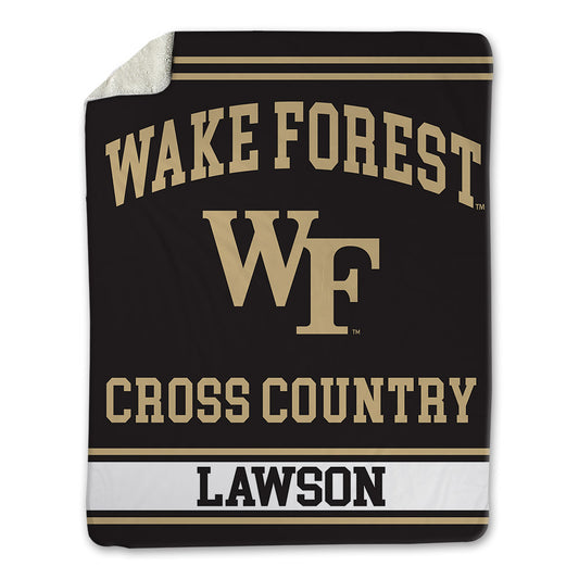 Wake Forest - NCAA Men's Cross Country : George Lawson - Blanket-0