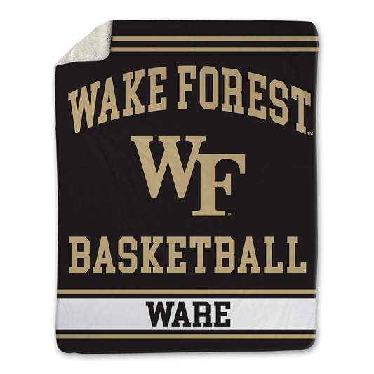 Wake Forest - NCAA Women's Basketball : Breauna Ware - Blanket-0