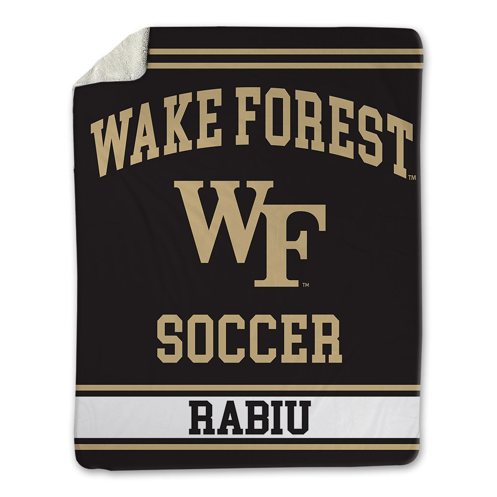 Wake Forest - NCAA Men's Soccer : Nico Rabiu - Blanket-0