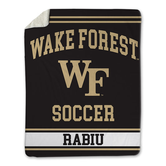 Wake Forest - NCAA Men's Soccer : Nico Rabiu - Blanket-0