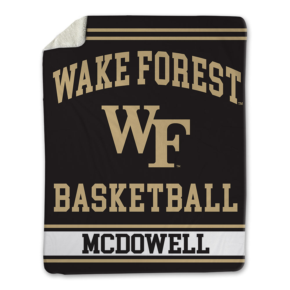 Wake Forest - NCAA Men's Basketball : Jamari McDowell - Blanket-0