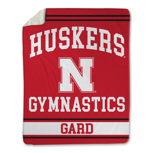 Nebraska - NCAA Women's Gymnastics : Allie Gard - Blanket Blanket-0