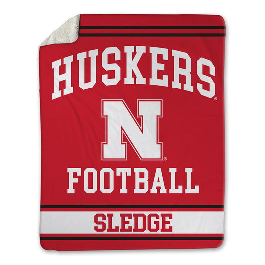Nebraska - NCAA Football : Sam Sledge - Blanket-0
