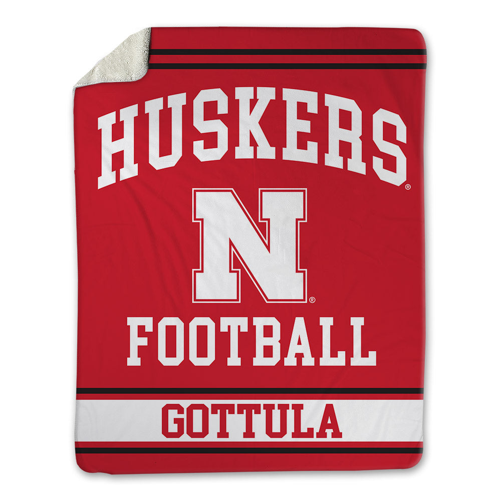 Nebraska - NCAA Football : Gunnar Gottula - Blanket Blanket-0