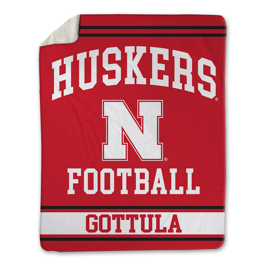 Nebraska - NCAA Football : Gunnar Gottula - Blanket Blanket-0