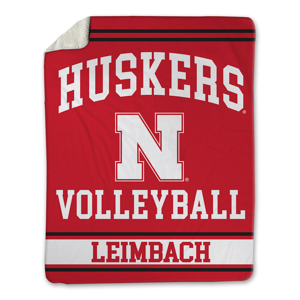 Nebraska - NCAA Women's Volleyball : Keri Leimbach - Blanket-0