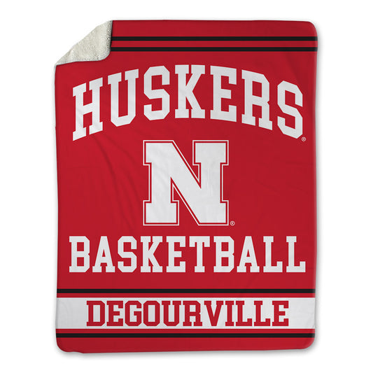 Nebraska - NCAA Men's Basketball : Taj Degourville - Blanket Blanket-0