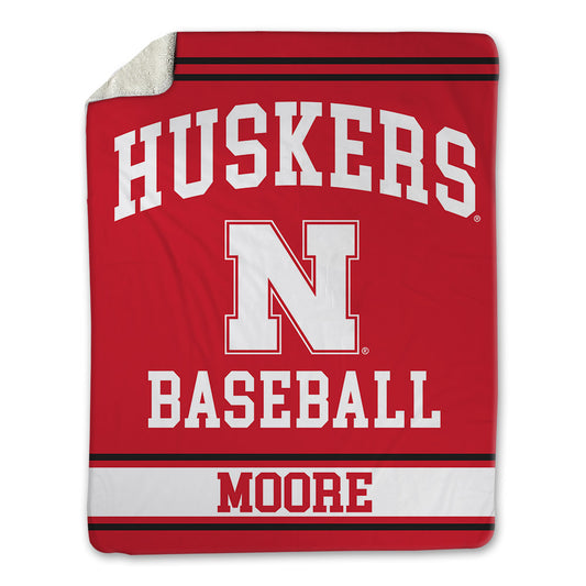 Nebraska - NCAA Baseball : Cole Moore - Blanket-0