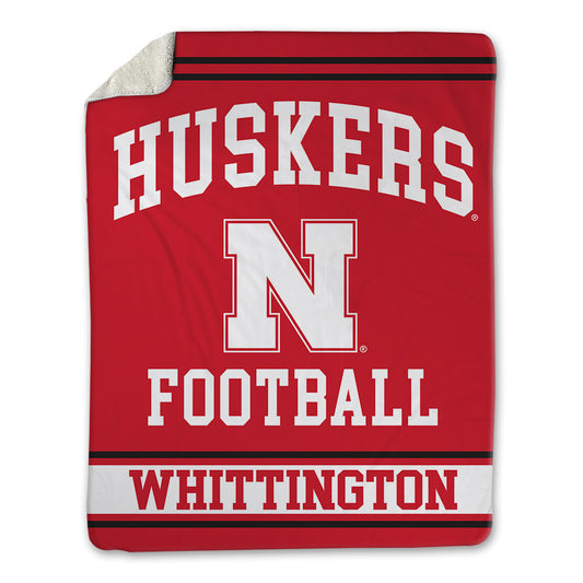 Nebraska - NCAA Football : Jahsear Whittington - Blanket Blanket-0