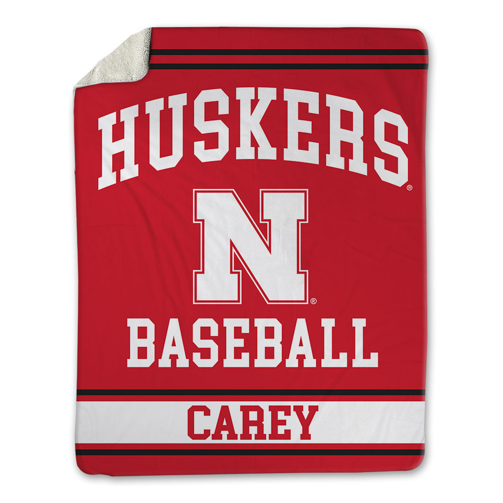 Nebraska - NCAA Baseball : Dylan Carey - Blanket-0