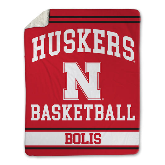 Nebraska - NCAA Men's Basketball : Justin Bolis - Blanket Blanket-0