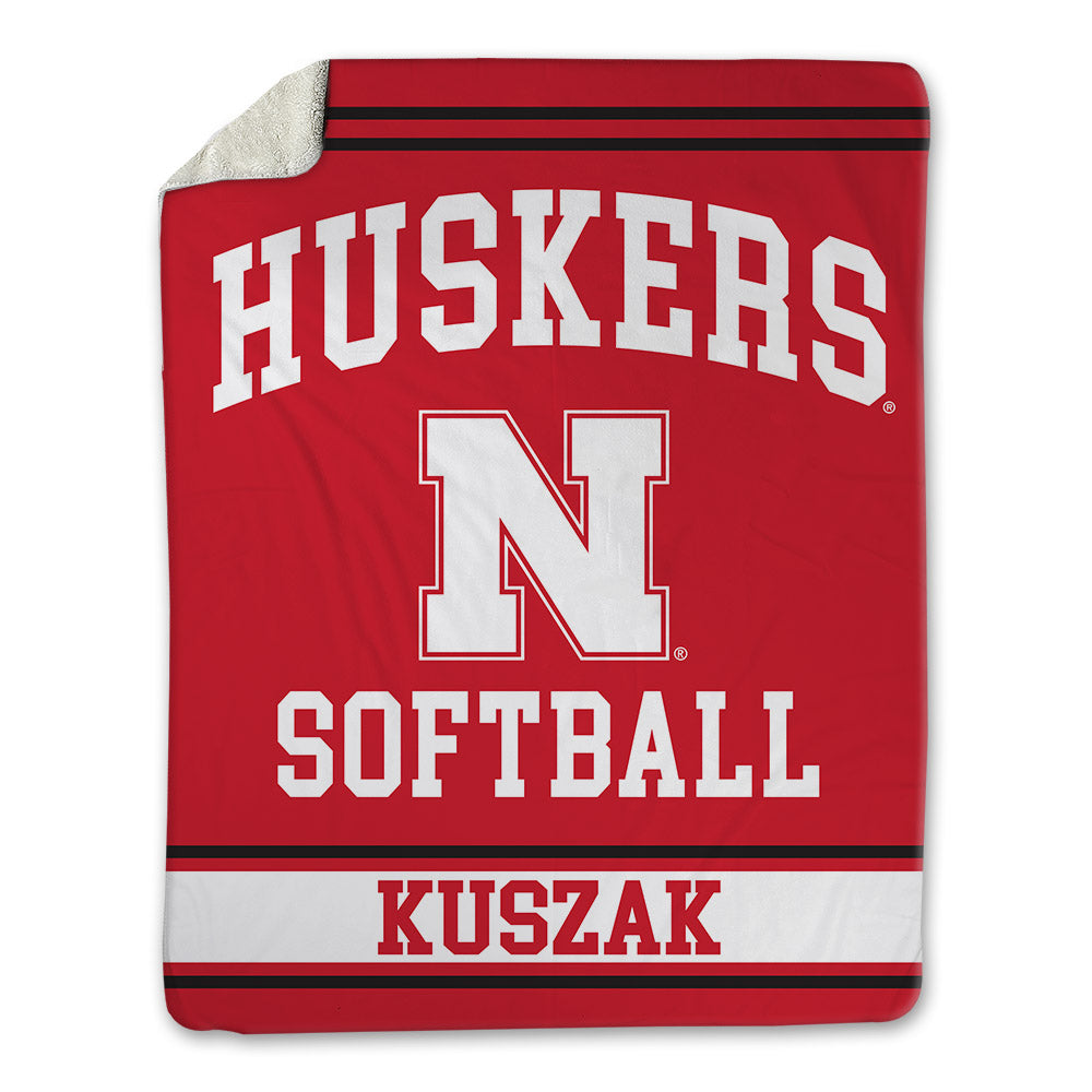 Nebraska - NCAA Softball : Ava Kuszak - Blanket-0