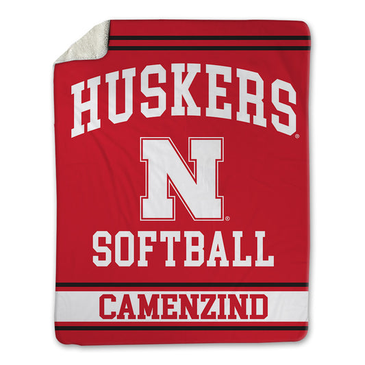 Nebraska - NCAA Softball : Lauren Camenzind - Blanket-0