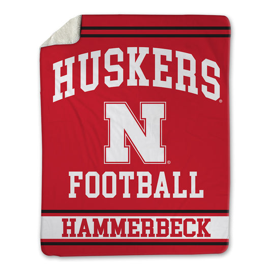 Nebraska - NCAA Football : Shawn Hammerbeck - Blanket Blanket-0