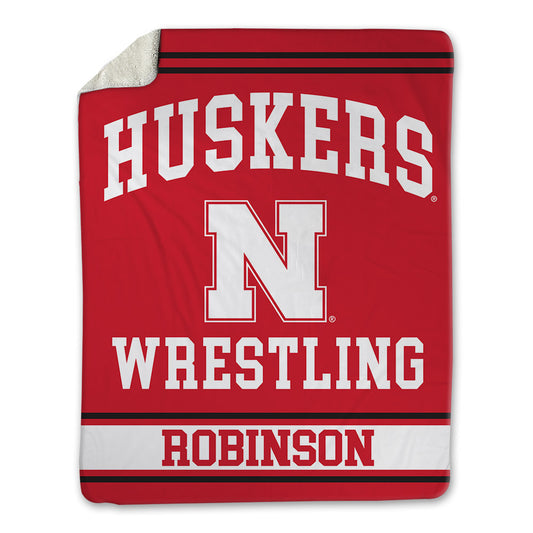 Nebraska - NCAA Wrestling : Vincent Robinson - Blanket Blanket-0