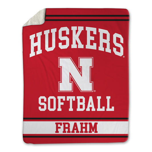 Nebraska - NCAA Softball : Jordyn Frahm - Blanket Blanket-0