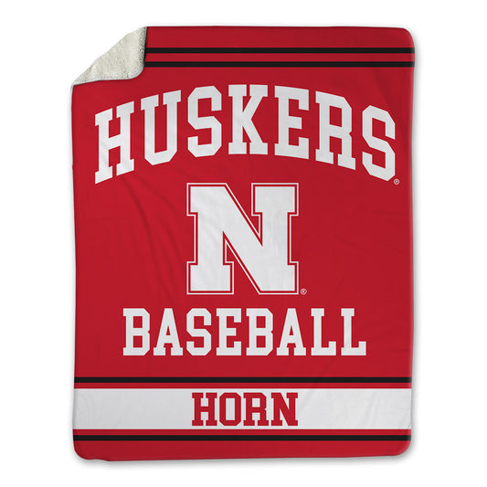Nebraska - NCAA Baseball : Tyner Horn - Blanket-0