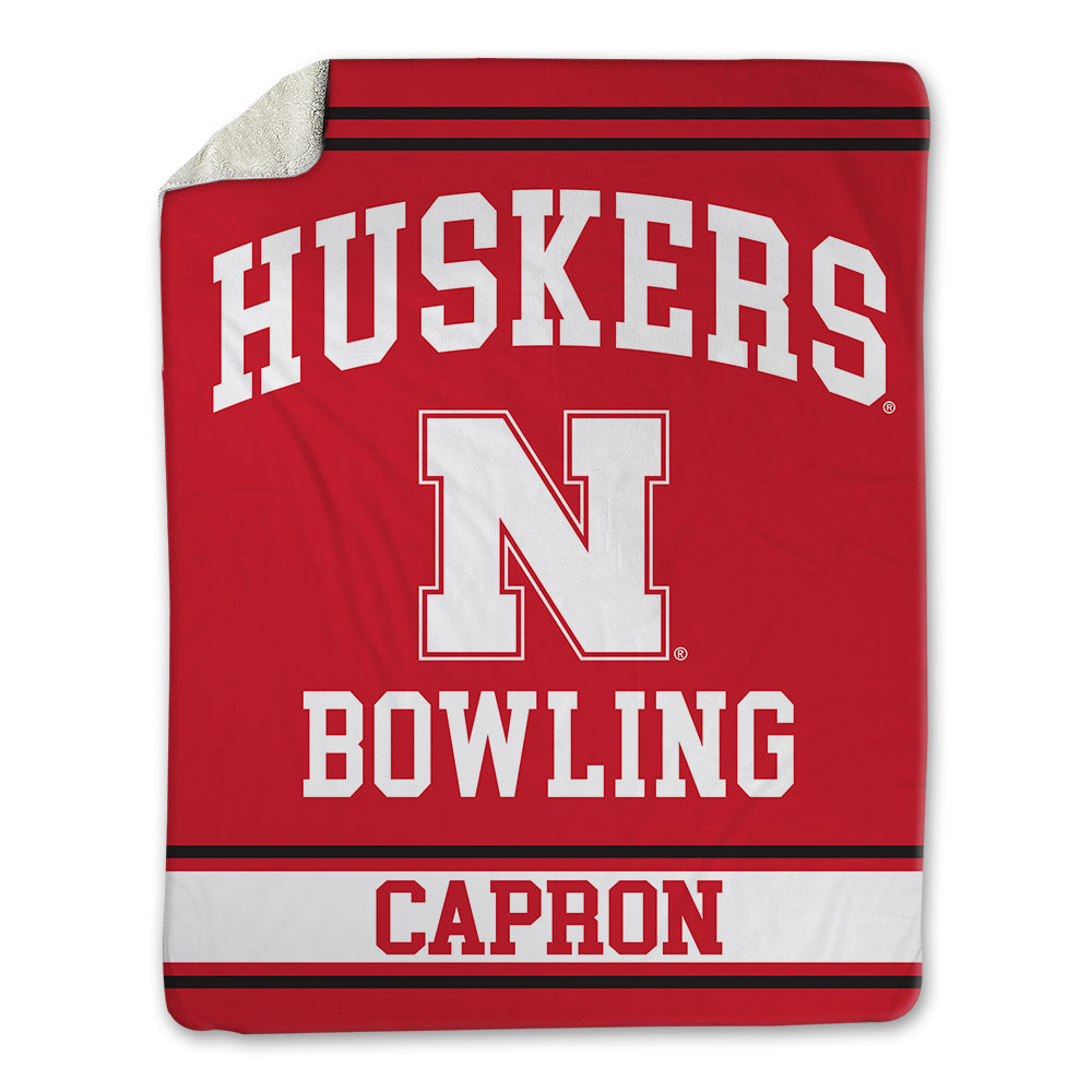 Nebraska - NCAA Women's Bowling : Karina Capron - Blanket-0
