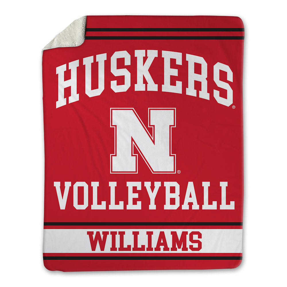 Nebraska - NCAA Women's Volleyball : Keoni Williams - Blanket Blanket-0