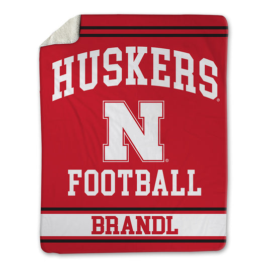 Nebraska - NCAA Football : Jacob Brandl - Blanket-0