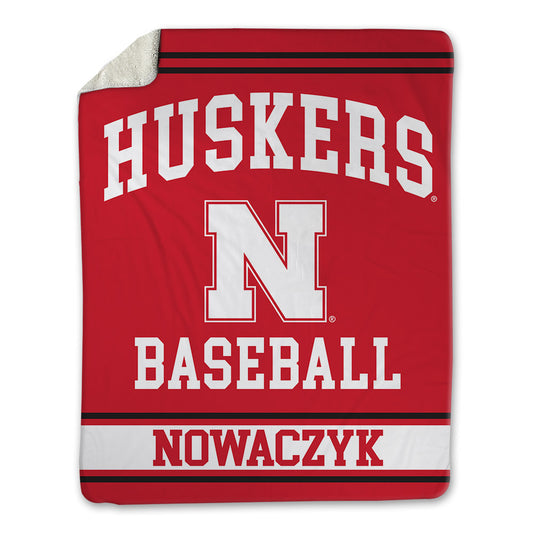 Nebraska - NCAA Baseball : Colin Nowaczyk - Blanket Blanket-0