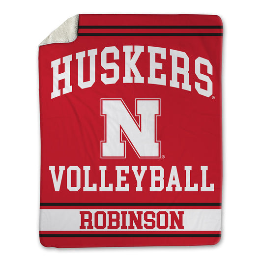 Nebraska - NCAA Women's Volleyball : Jayden Robinson - Blanket Blanket-0