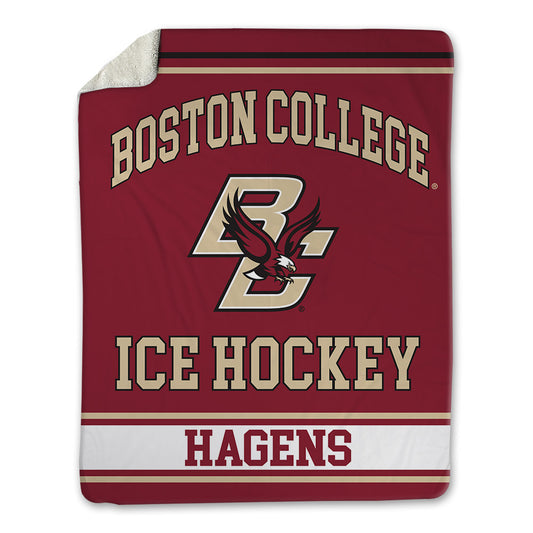 Boston College - NCAA Men's Ice Hockey : James Hagens - Blanket-0